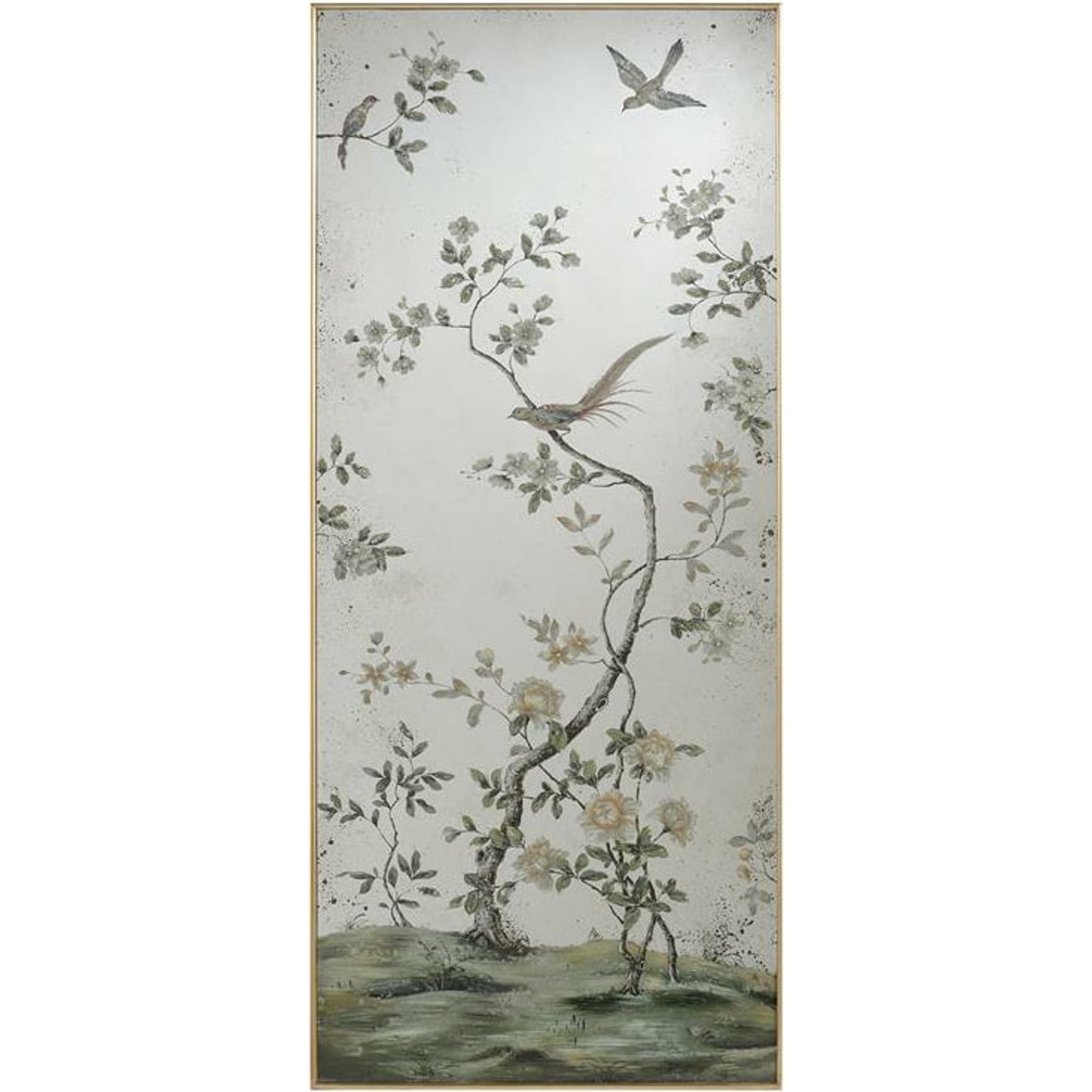 Roku Mirror Panels (Set of Two) by John-Richard in gold. Made from unique in a eclectic & global style.
