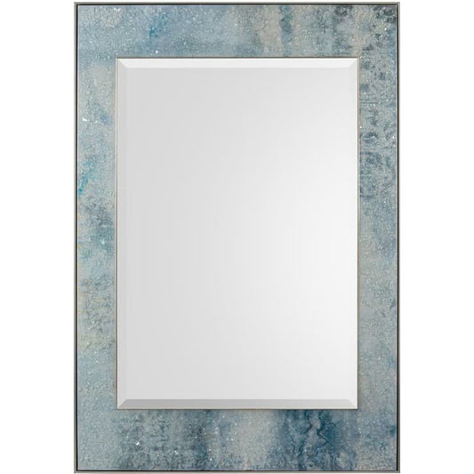 Mary Hong's Light Estuary Mirror by John-Richard. Made from glass in a coastal style.