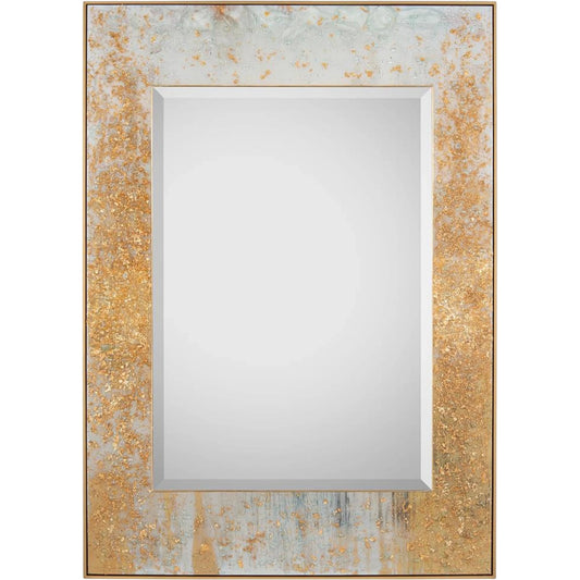 Mary Hong's Aureate Mirror by John-Richard in gold. Made from unique in a modern style.