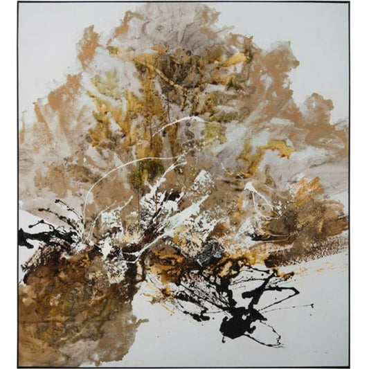 Chen Qi's Gilt and Charcoal 2 by John-Richard in black. Made from wood in a modern style.