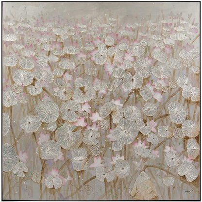 Teng Fei's Silver Lily Pond by John-Richard in black, silver. Made from wood in a modern style.