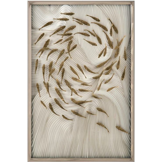 Robat's School of Fish by John-Richard in white. Made from unique in a modern style.