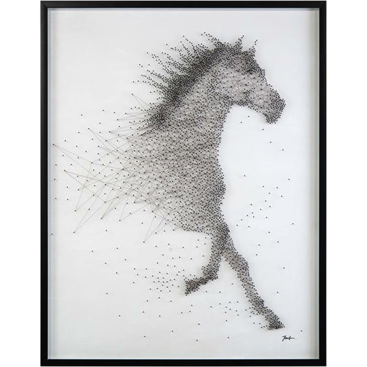 Tony Fey's Sprinting Stallion by John-Richard in black. Made from unique in a modern style.