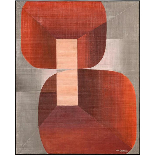 LM Zhou's Blush by John-Richard in black, gray, red. Made from unique in a modern style.