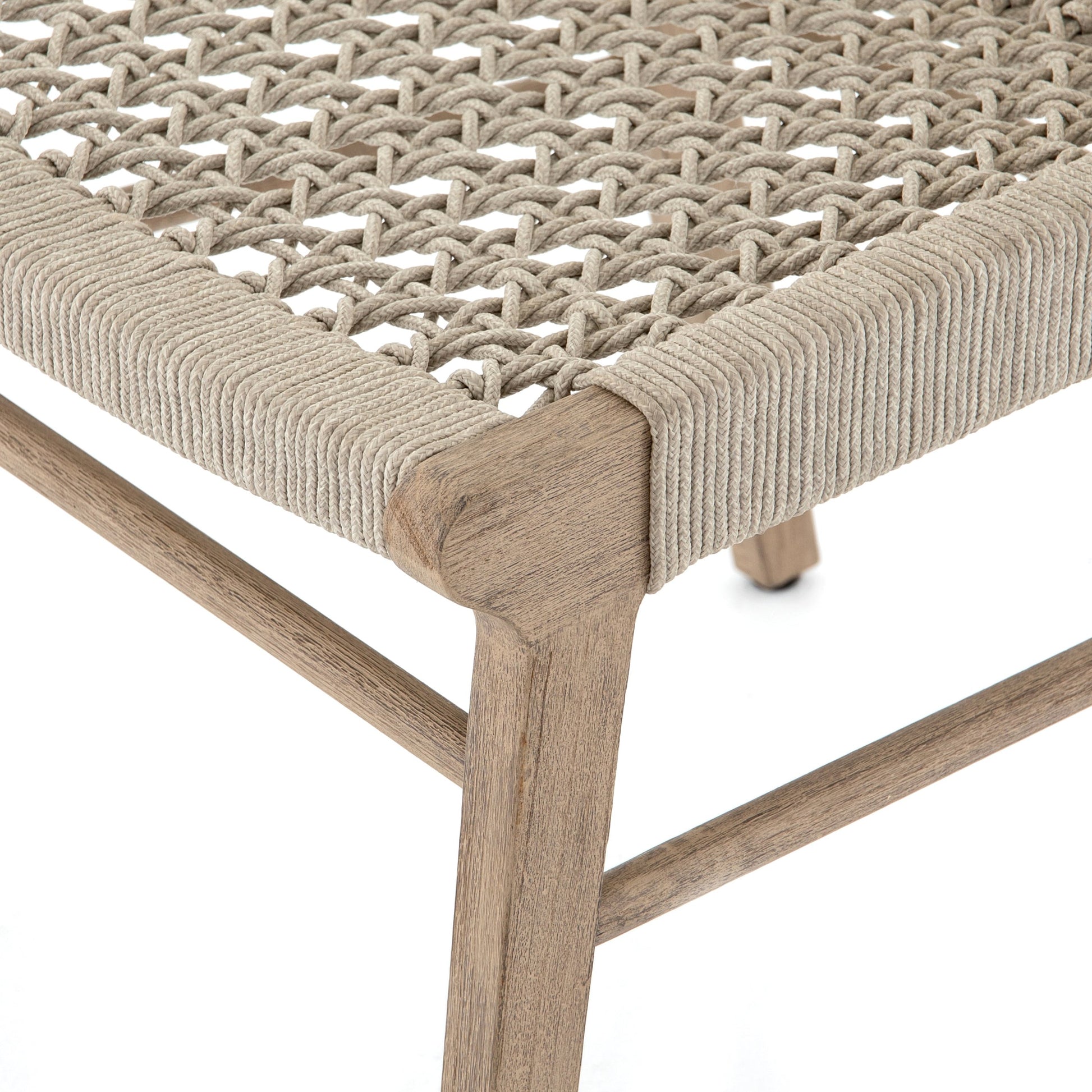 Delmar Outdoor Dining Chair by Four Hands. Made from solid fsc®-certified teak, 100% polypropylene in a cottage & farmhouse style.