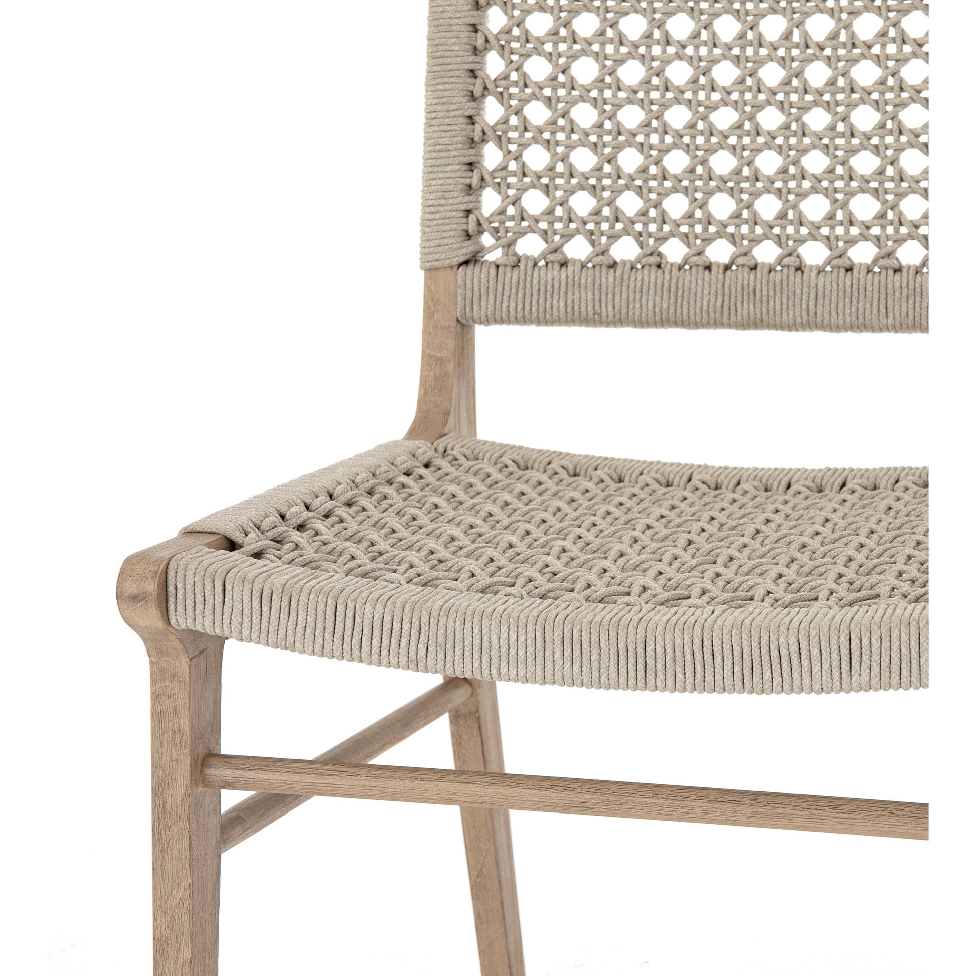 Delmar Outdoor Dining Chair by Four Hands. Made from solid fsc®-certified teak, 100% polypropylene in a cottage & farmhouse style.