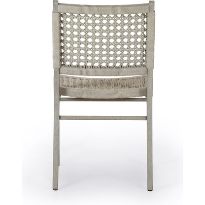 Delmar Outdoor Dining Chair by Four Hands. Made from solid fsc®-certified teak, 100% polypropylene in a cottage & farmhouse style.
