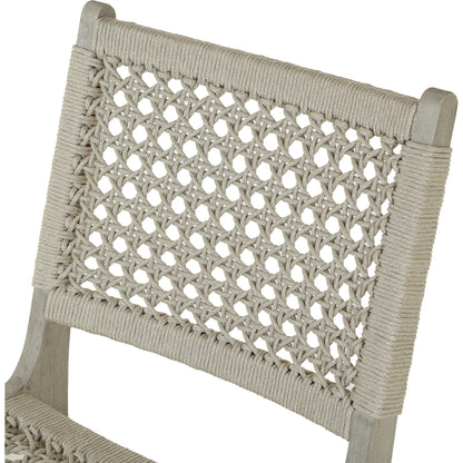Delmar Outdoor Dining Chair by Four Hands. Made from solid fsc®-certified teak, 100% polypropylene in a cottage & farmhouse style.