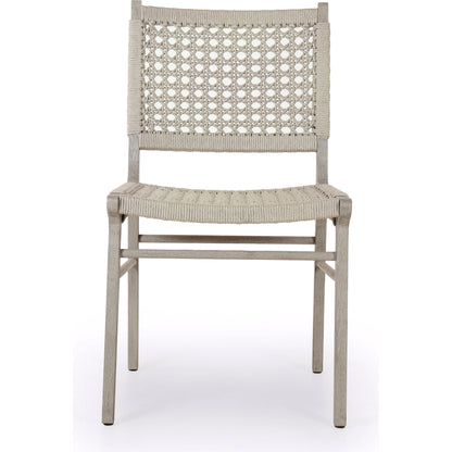 Delmar Outdoor Dining Chair by Four Hands. Made from solid fsc®-certified teak, 100% polypropylene in a cottage & farmhouse style.