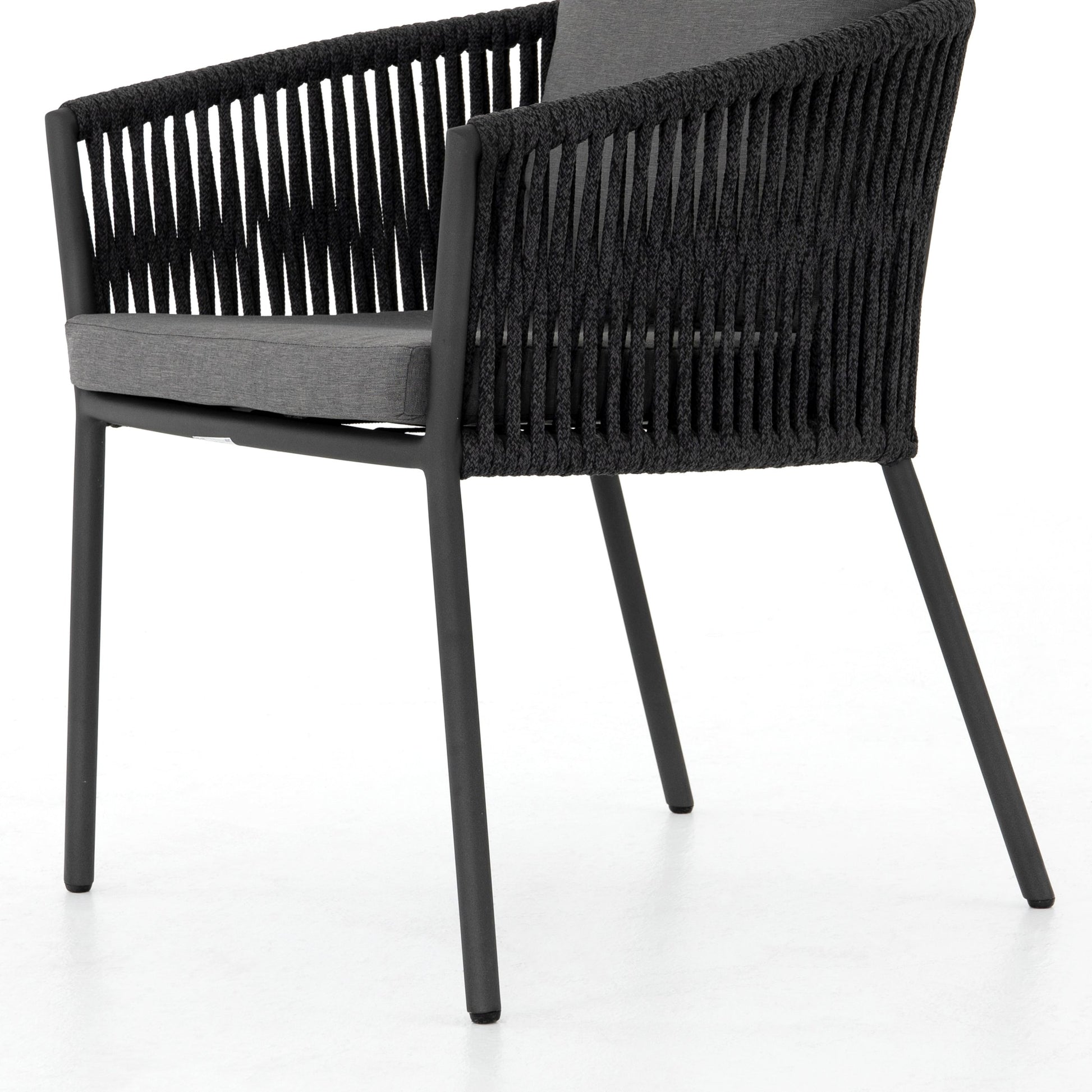 Porto Outdoor Dining Chair by Four Hands. Made from 100% olefin, aluminum, 100% polypropylene in a modern style.