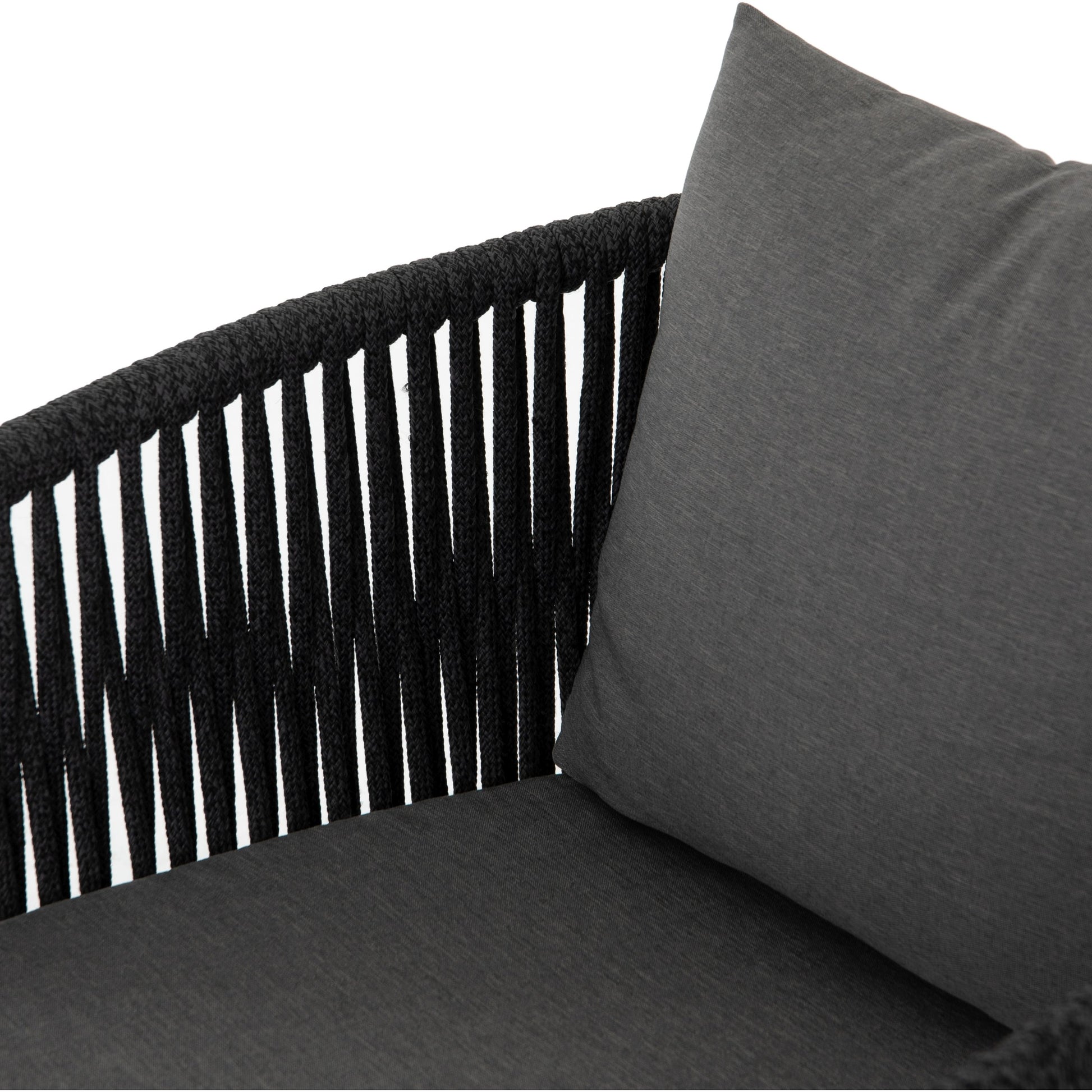 Porto Outdoor Dining Chair by Four Hands. Made from 100% olefin, aluminum, 100% polypropylene in a modern style.