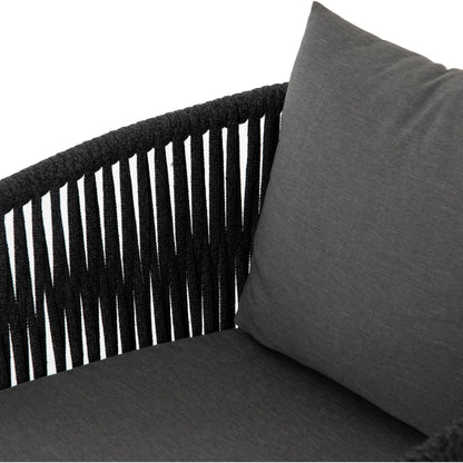 Porto Outdoor Dining Chair by Four Hands. Made from 100% olefin, aluminum, 100% polypropylene in a modern style.