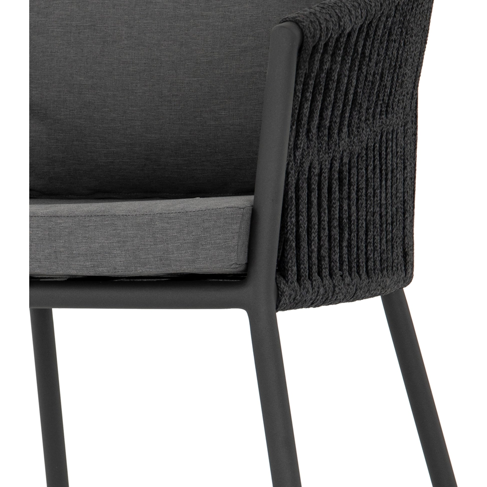 Porto Outdoor Dining Chair by Four Hands. Made from 100% olefin, aluminum, 100% polypropylene in a modern style.