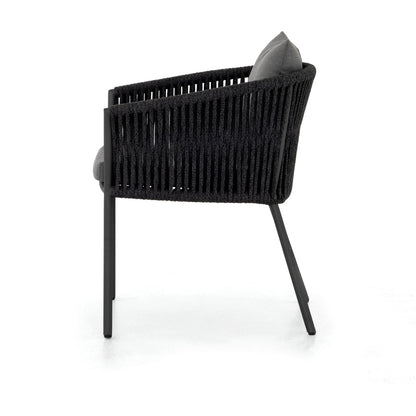 Porto Outdoor Dining Chair by Four Hands. Made from 100% olefin, aluminum, 100% polypropylene in a modern style.
