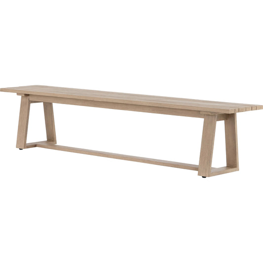 001 SR-809811 | Primary Silo | Atherton Outdoor Dining Bench by Four Hands. Made from solid fsc®-certified teak in a cottage & farmhouse style.