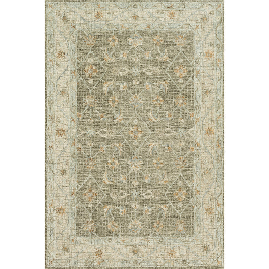 Julian JI-02 Rug by Loloi in taupe, sand. Made from 100% wool in a cottage & farmhouse style.