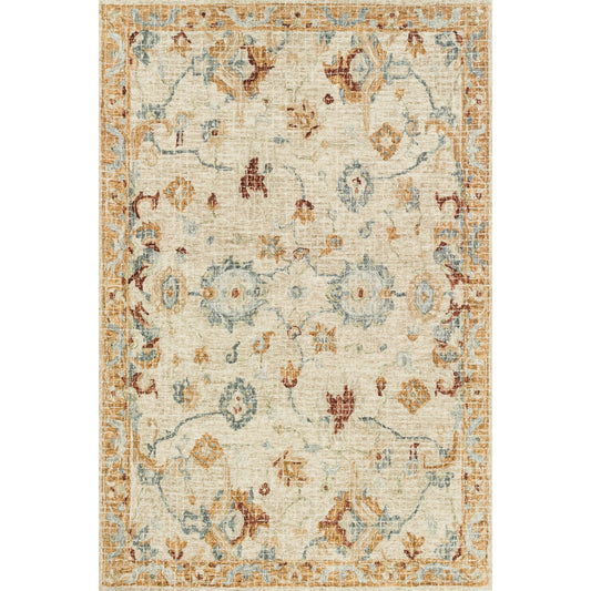 Julian JI-03 Rug by Loloi in ivory, multi. Made from 100% wool in a traditional style.