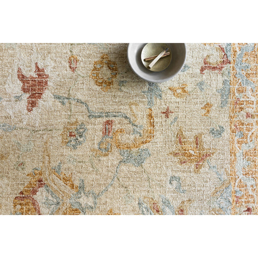 Julian JI-03 Rug by Loloi in ivory, multi. Made from 100% wool in a traditional style.