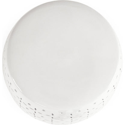 Lovell Garden Stool White by Zentique in white and ceramic. Made from ceramic in a eclectic & global style.