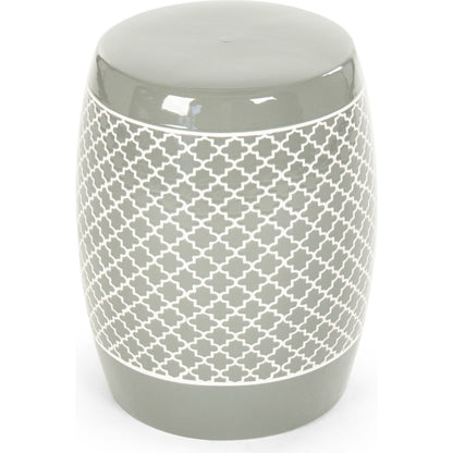 Gable Garden Stool Orange by Zentique in ceramic. Made from ceramic in a modern style.