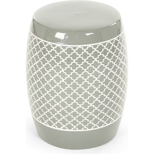 Gable Garden Stool Orange by Zentique in ceramic. Made from ceramic in a modern style.