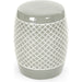 Gable Garden Stool Orange by Zentique in ceramic. Made from ceramic in a modern style.