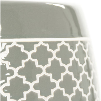 Gable Garden Stool Orange by Zentique in ceramic. Made from ceramic in a modern style.