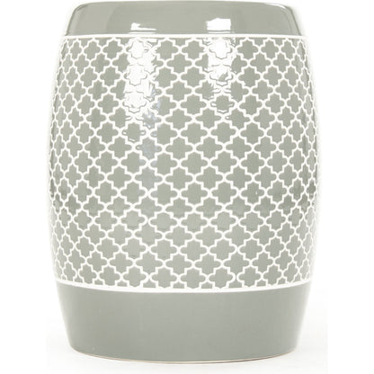 Gable Garden Stool Orange by Zentique in ceramic. Made from ceramic in a modern style.
