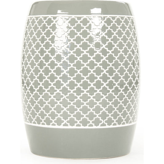 Gable Garden Stool Orange by Zentique in ceramic. Made from ceramic in a modern style.