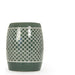 Gable Garden Stool Orange by Zentique in ceramic. Made from ceramic in a modern style.