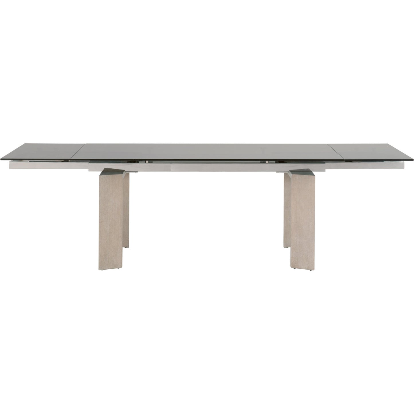 001 SR-789376 | Primary Silo | Jett Dining Table by Essentials For Living in natural gray, smoke gray. Made from solid ash, ash veneer, tempered glass in a modern style.