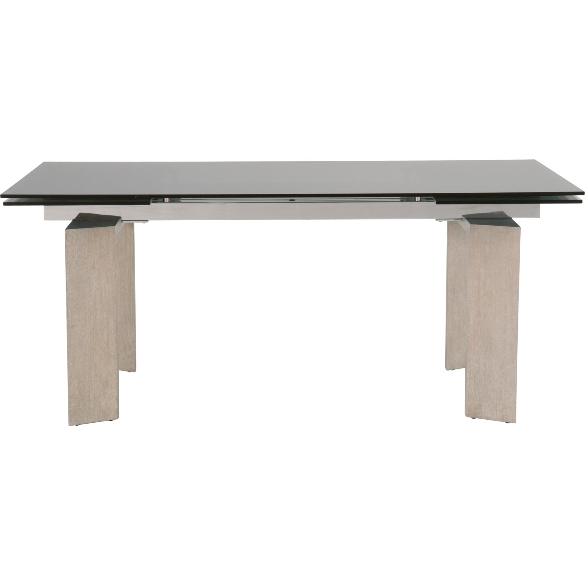 Jett Dining Table by Essentials For Living in natural gray, smoke gray. Made from solid ash, ash veneer, tempered glass in a modern style.