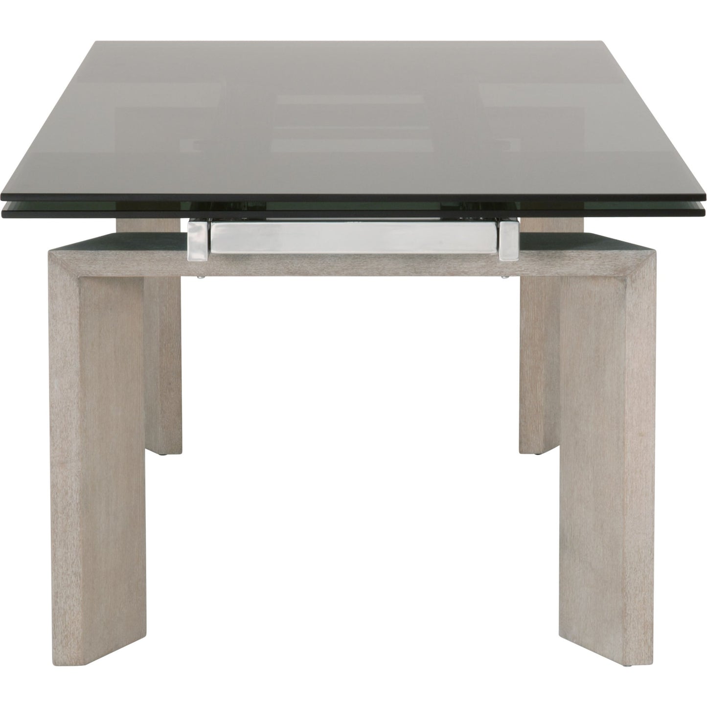 002 SR-789376 | Additional Silo | Jett Dining Table by Essentials For Living in natural gray, smoke gray. Made from solid ash, ash veneer, tempered glass in a modern style.