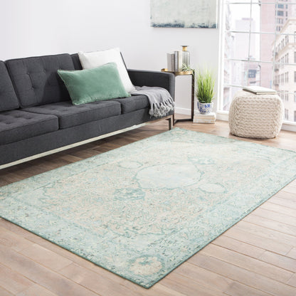 Kai KAI01 Rug by Jaipur Living in pelican, aquatic. Made from 100% wool in a unique style.