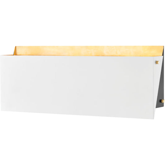 Ratio Wall Sconce by Hudson Valley in aged brass. Made from steel in a modern style.