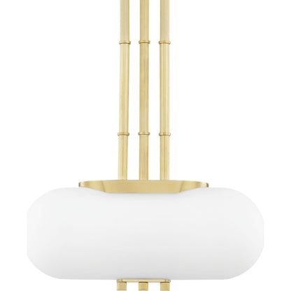 Palisade Island Light by Hudson Valley in brushed nickel. Made from steel in a modern style.