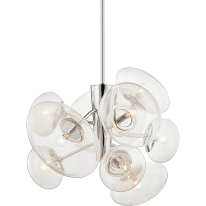 Opera 9 Light Chandelier by Hudson Valley. Made from steel in a modern style.