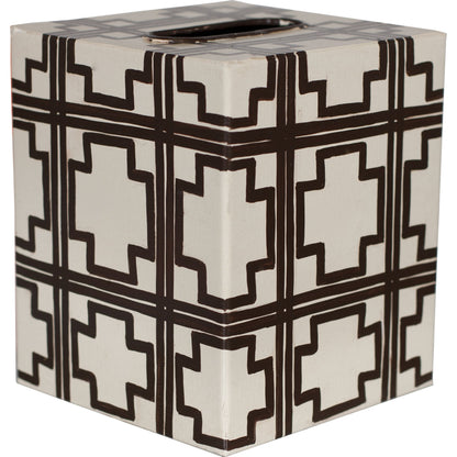 Kleenex Squares by Worlds Away. Made from metal in a eclectic & global style.