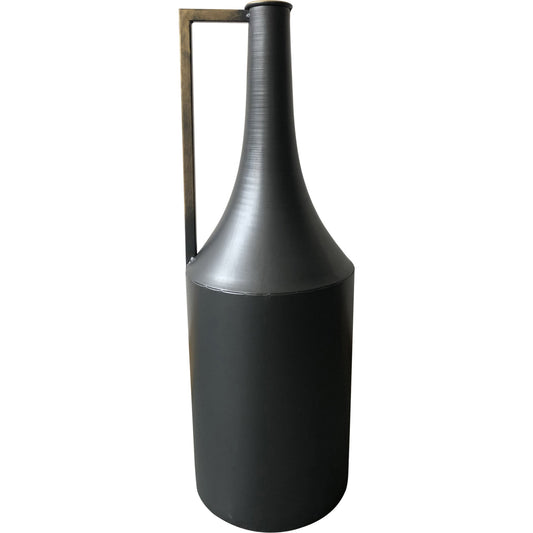 Primus Metal Vase by Moe's Home Collection in black. Made from iron in a eclectic & global style.