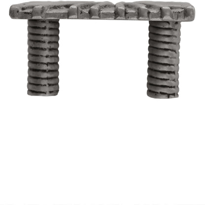 Kurt Knob by Worlds Away in antique silver. Made from resin, metal in a eclectic & global style.