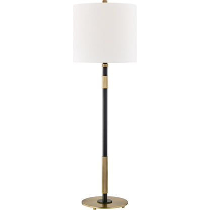Bowery Stick Table Lamp by Hudson Valley in aged old bronze. Made from brass in a modern style.