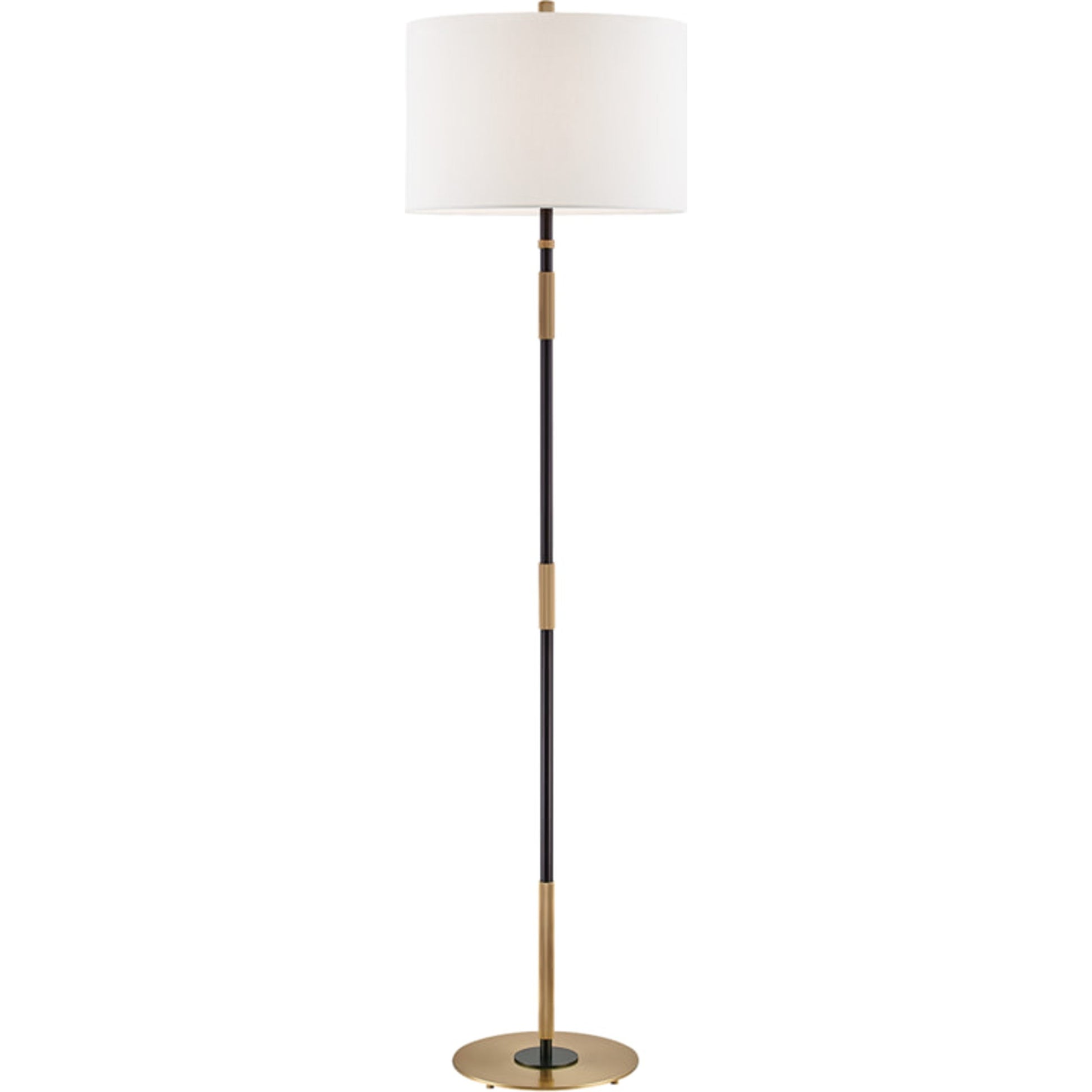 Bowery Floor Lamp by Hudson Valley. Made from brass in a modern style.