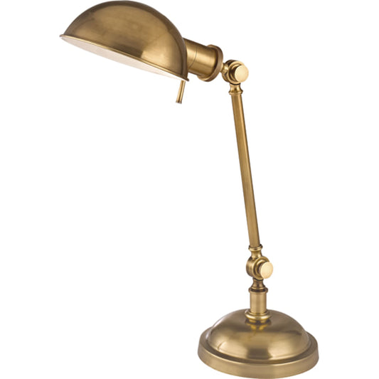 Girard 1 Light Table Lamp by Hudson Valley in vintage brass. Made from steel in a traditional style.