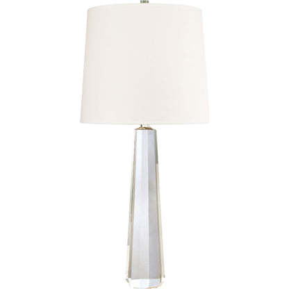 Taylor 1 Light Table Lamp by Hudson Valley in polished nickel. Made from steel in a modern style.