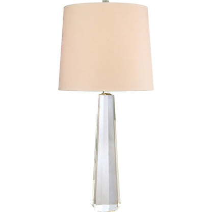 Taylor 1 Light Table Lamp by Hudson Valley in polished nickel. Made from steel in a modern style.