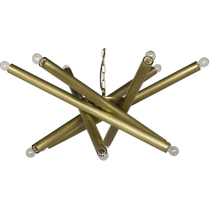Lex Chandelier by Noir. Made from metal in a modern style.