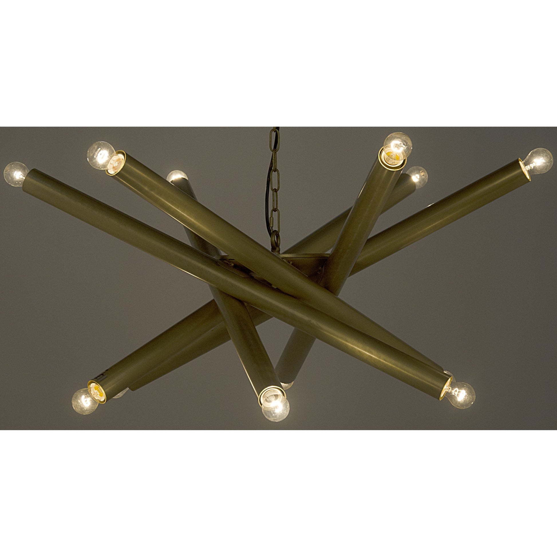 Lex Chandelier by Noir. Made from metal in a modern style.