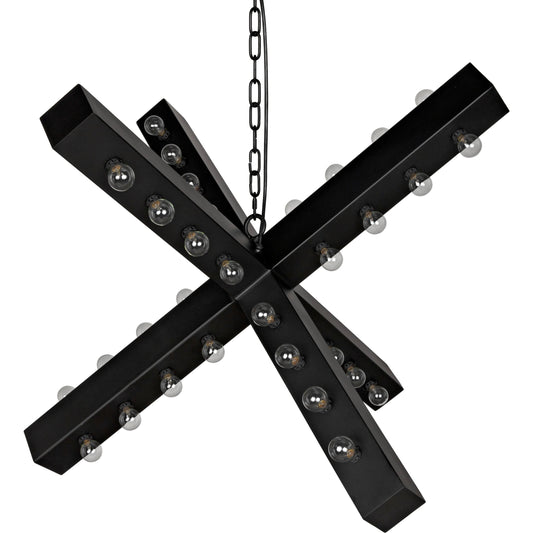 Cruzar Light by Noir in metal. Made from metal in a modern style.