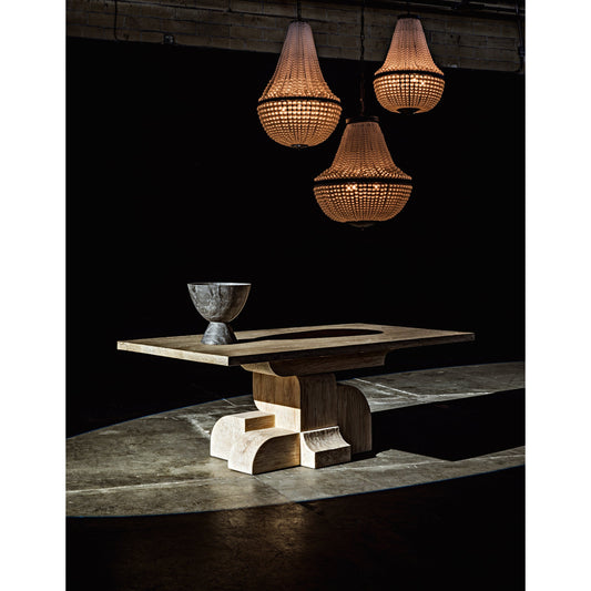 Mist Chandelier by Noir in glass, metal. Made from glass, metal in a traditional style.