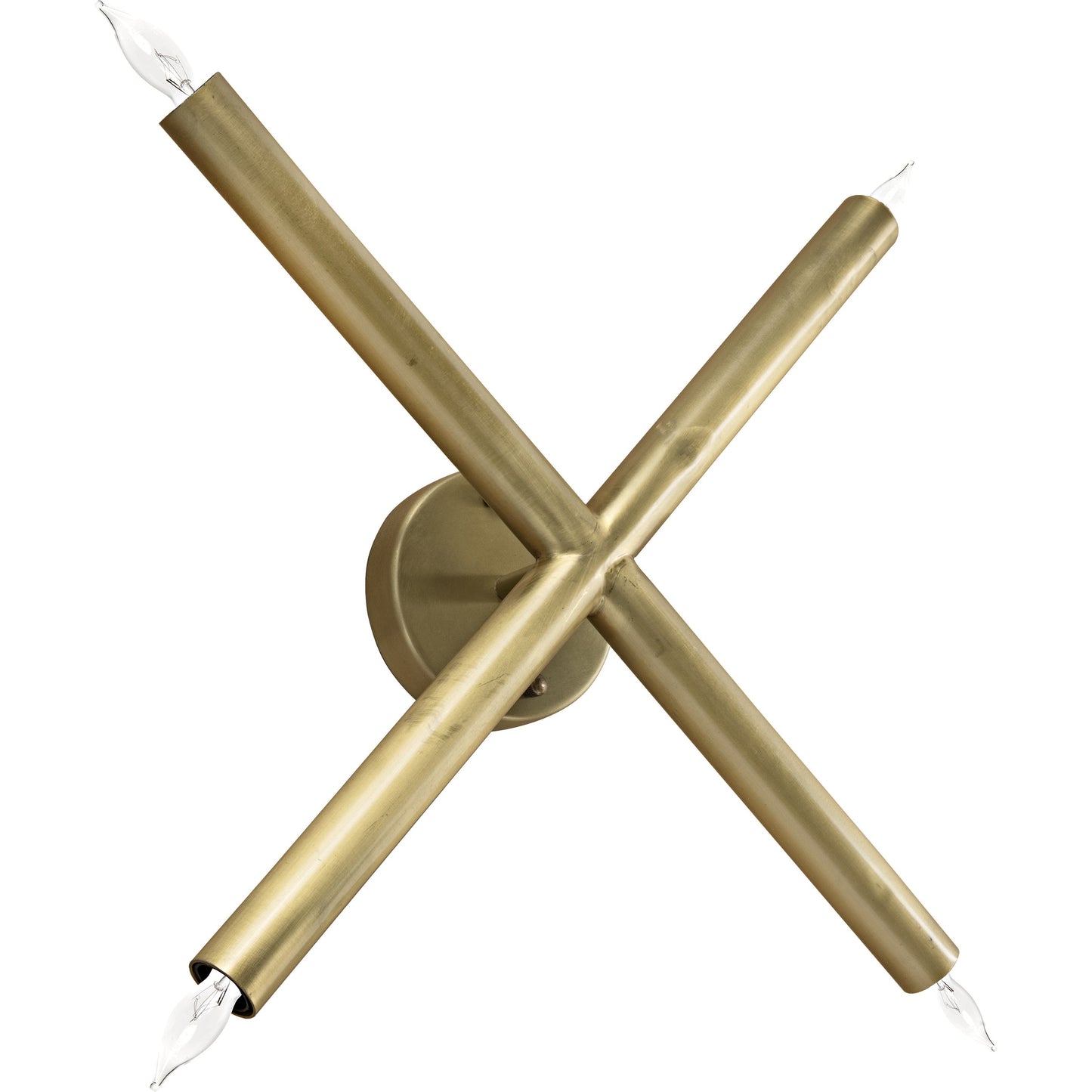 001 S-334607 | Additional Silo | Cross Sconce by Noir in antique brass. Made from metal in a modern style.